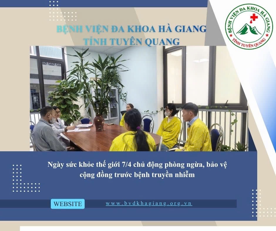 NGÀY SỨC KHỎE THẾ GIỚI 7/4 CHỦ ĐỘNG PHÒNG NGỪA – BẢO VỆ CỘNG ĐỒNG TRƯỚC BỆNH TRUYỀN NHIỄM